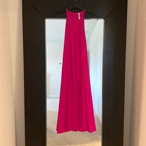 Hot Pink Midi Dress
